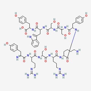 Decapeptide-12 two-dimensional chemical structure from PubChem