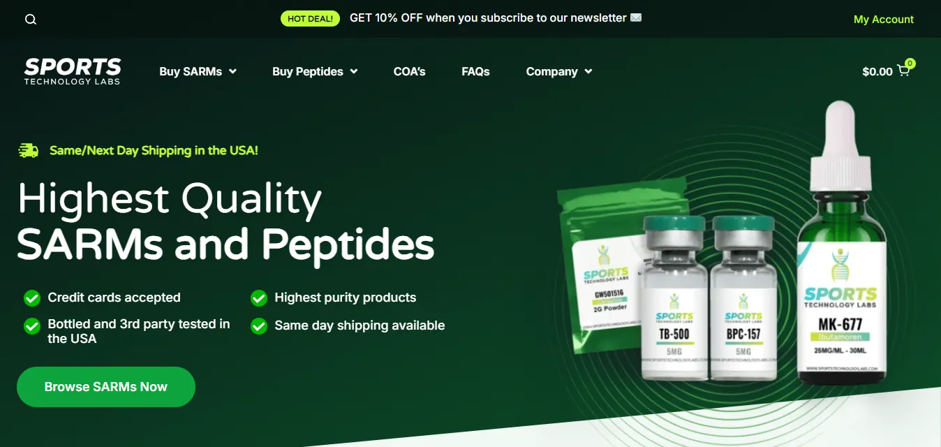 sports technology lab homepage