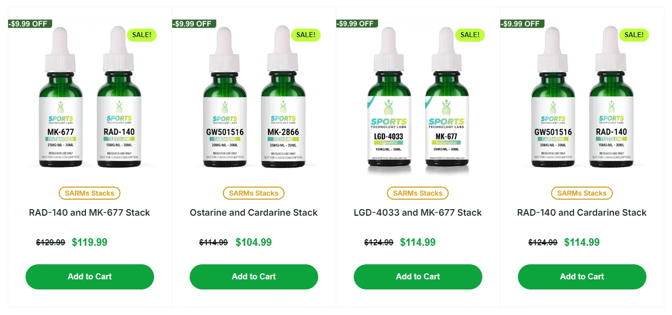 sarm stacks at sports technology labs review