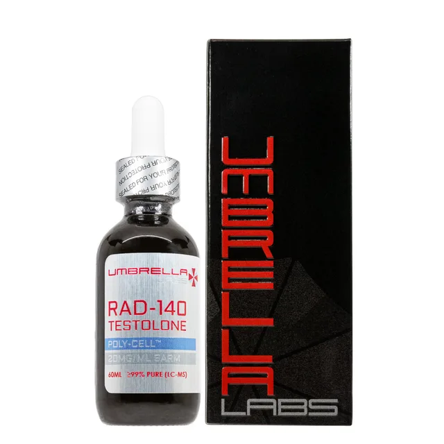 Umbrella Labs RAD-140 (Testolone) 20 mg/mL liquid in 60 mL bottle with box