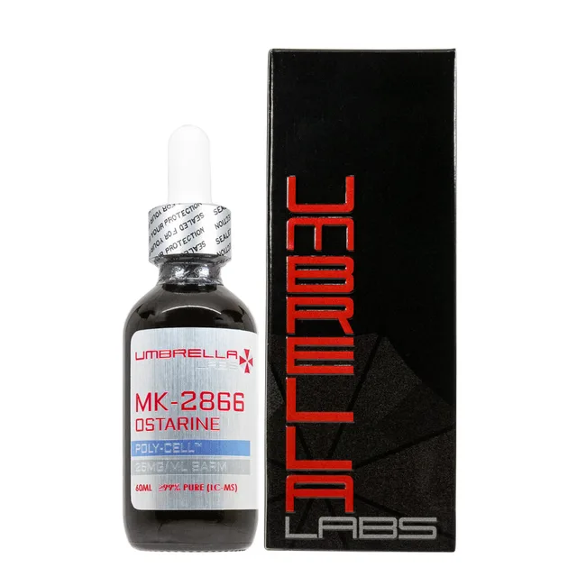 Umbrella Labs MK-2866 (Ostarine) 25 mg/mL liquid in 60 mL bottle with box