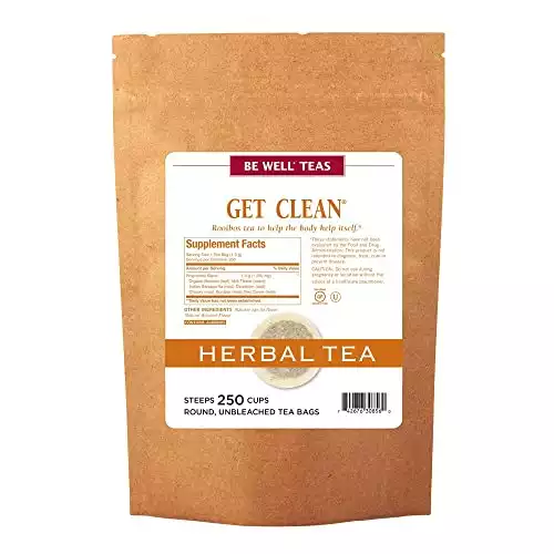 The Republic of Tea Be Well Teas No. 7, Get Clean Herbal Tea For Detoxing, Refill Pack of 250 Tea Bags