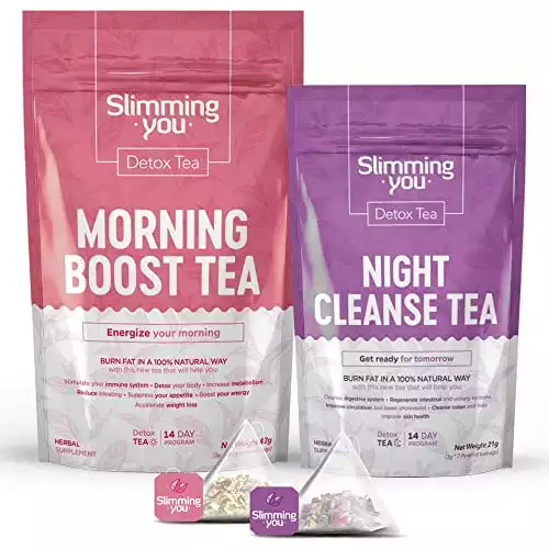 Morning Boost Tea (14 Bags) & 1 Night Cleanse Tea (7 Bags)