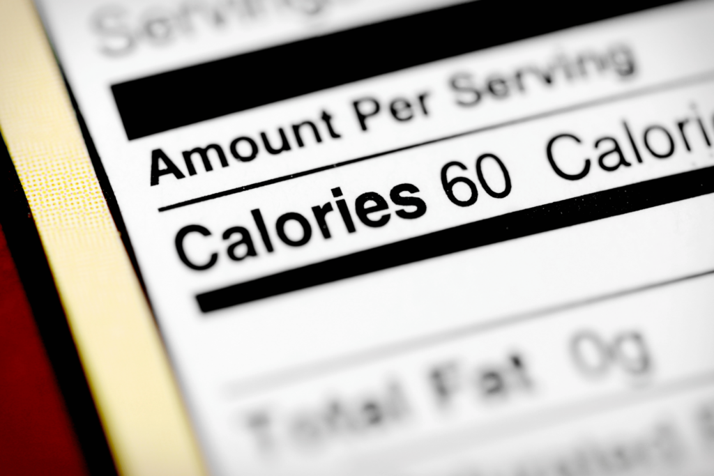 amount of calories