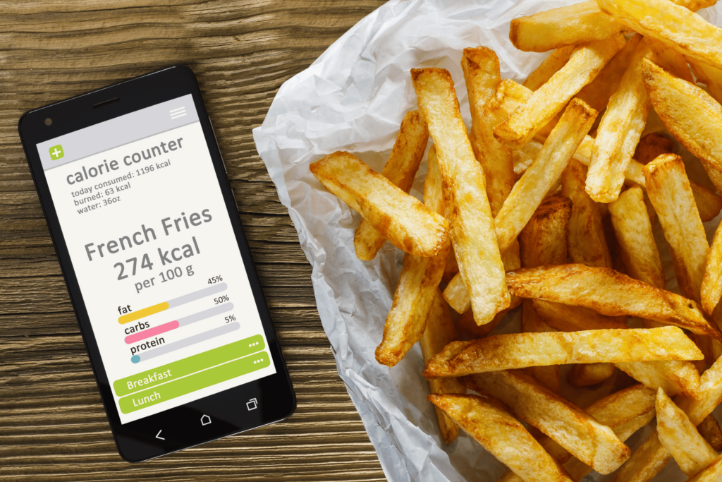 french fries calories